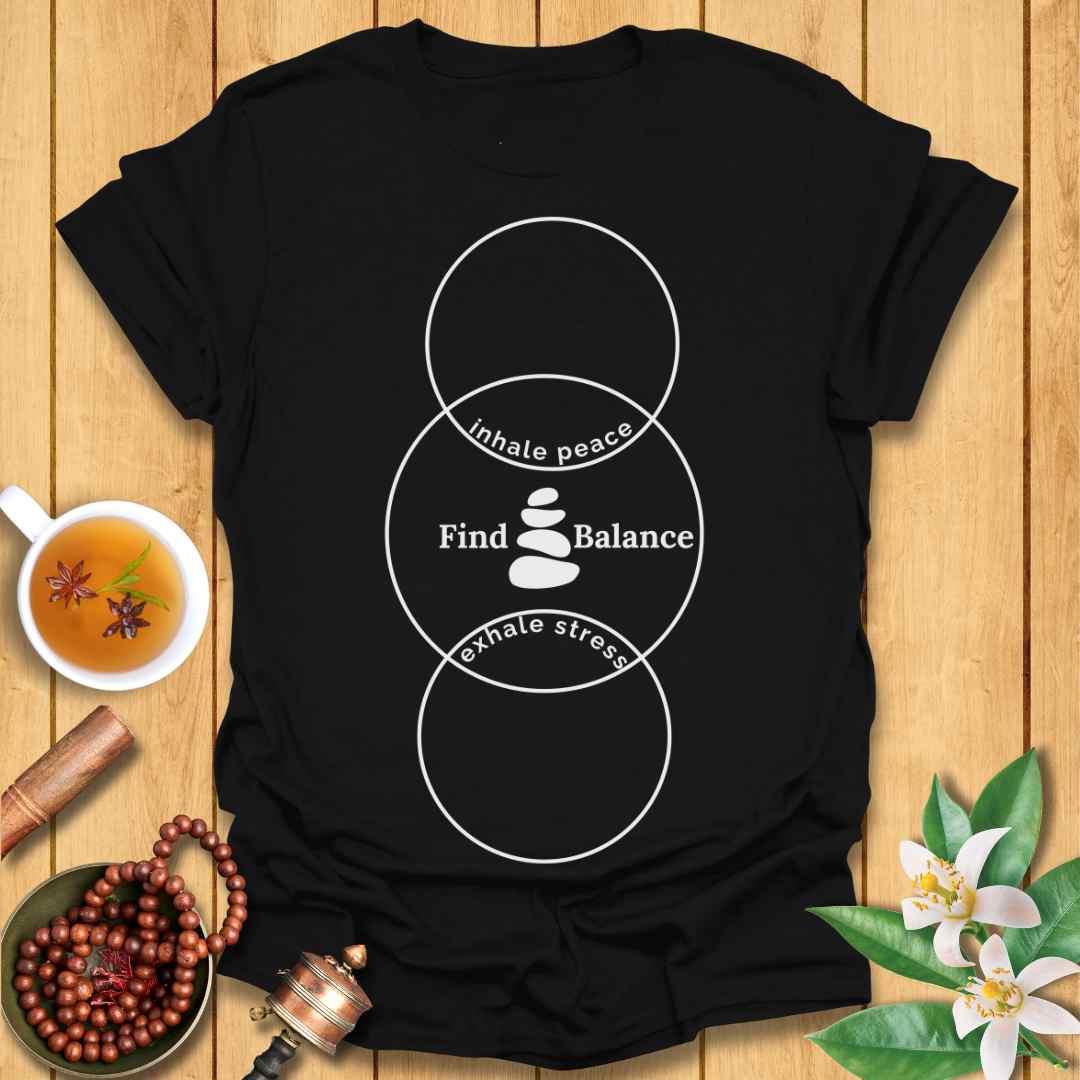 Inhale peace, Exhale stress T-Shirt