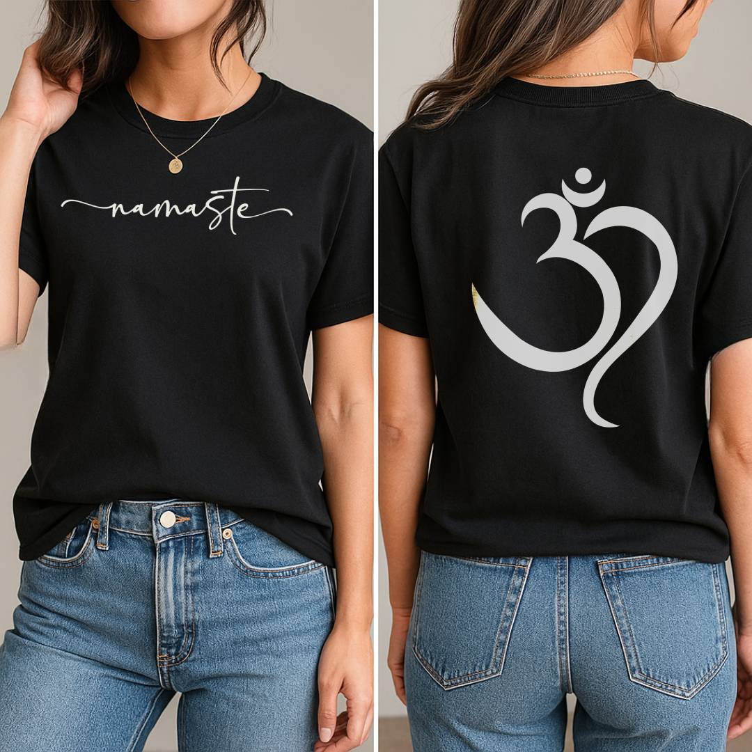 Om Namaste T-Shirt (Front + Back)