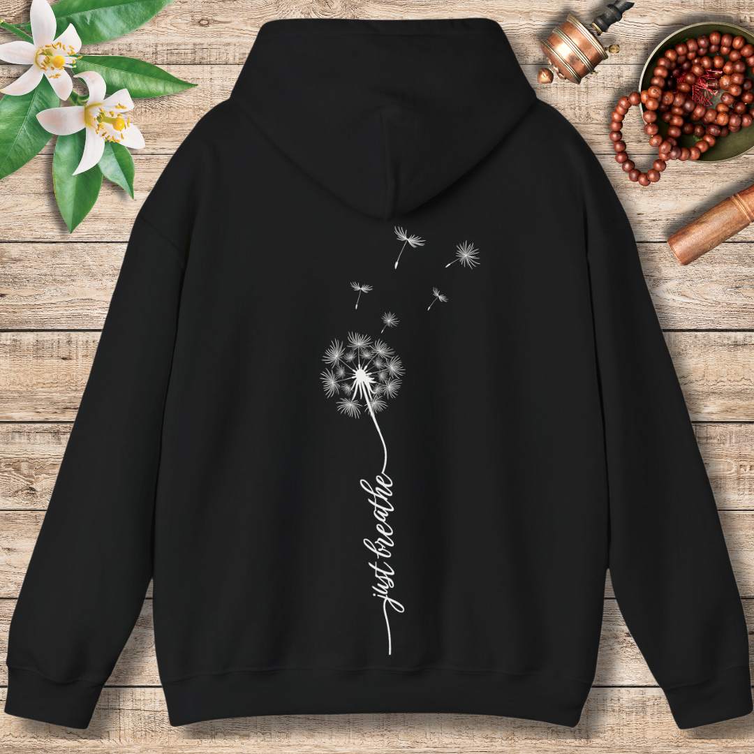 Just Breathe Dandelion (Back Only) Hoodie