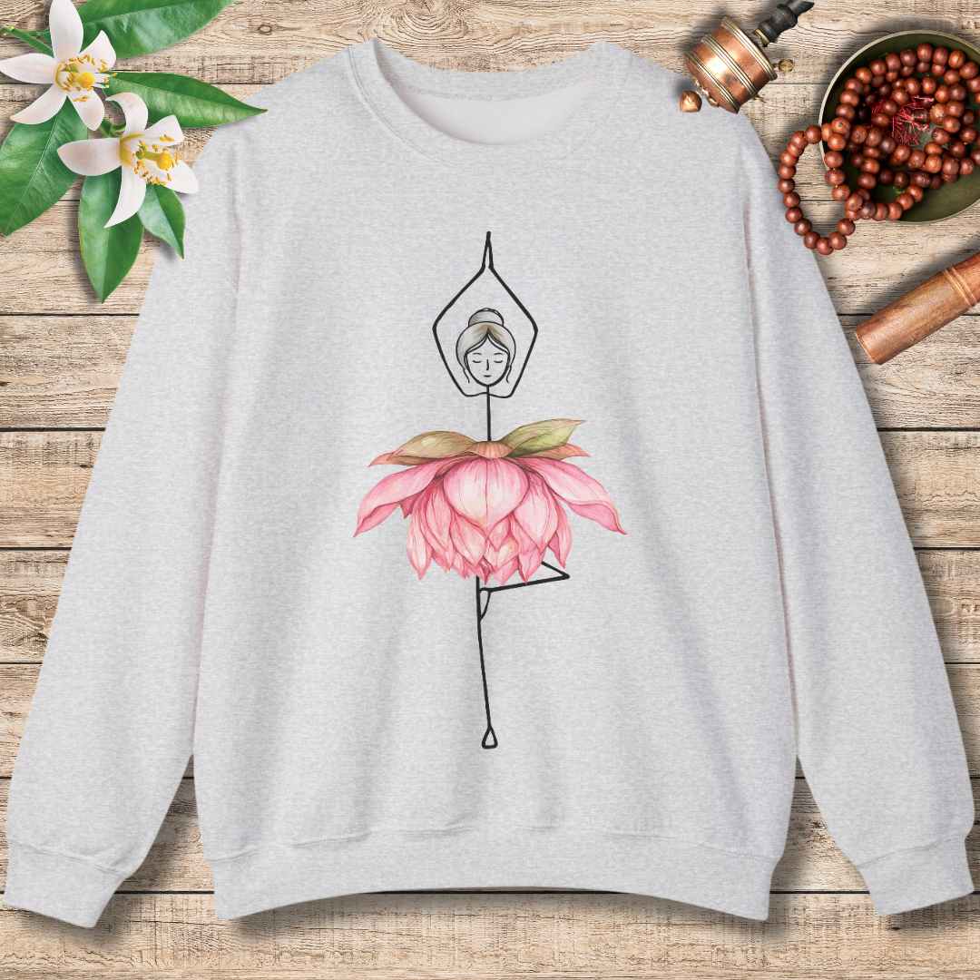 Blooming Yoga Pose Sweatshirt