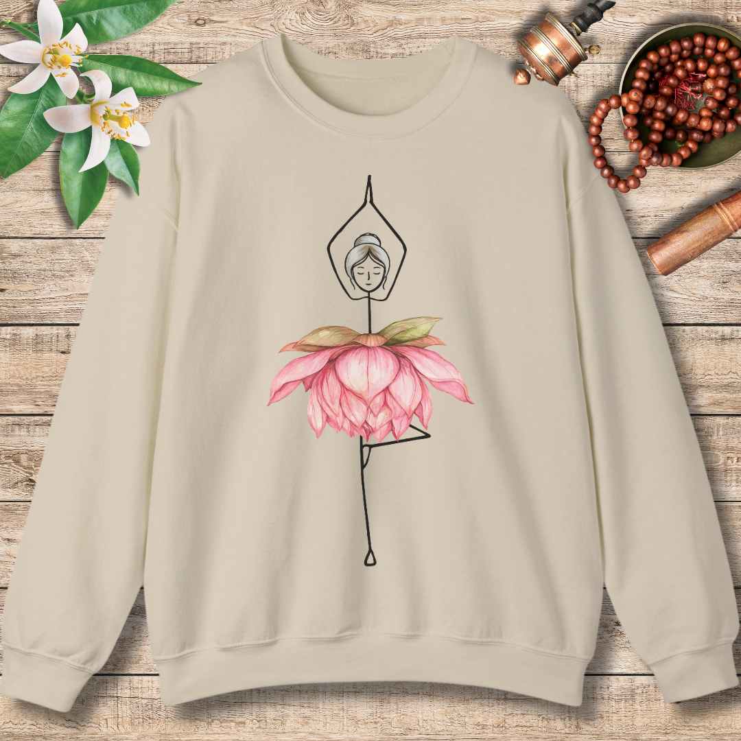 Blooming Yoga Pose Sweatshirt