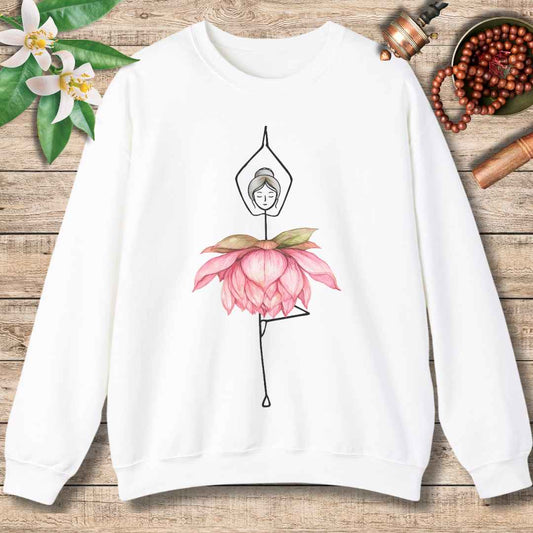 Blooming Yoga Pose Sweatshirt