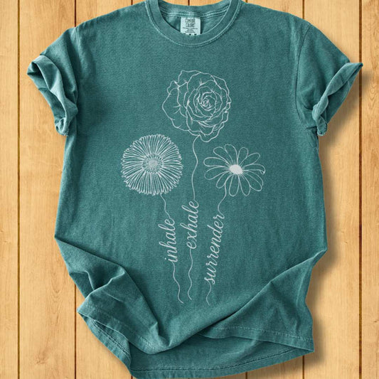 Inhale Exhale Surrender Unisex Dyed T-Shirt