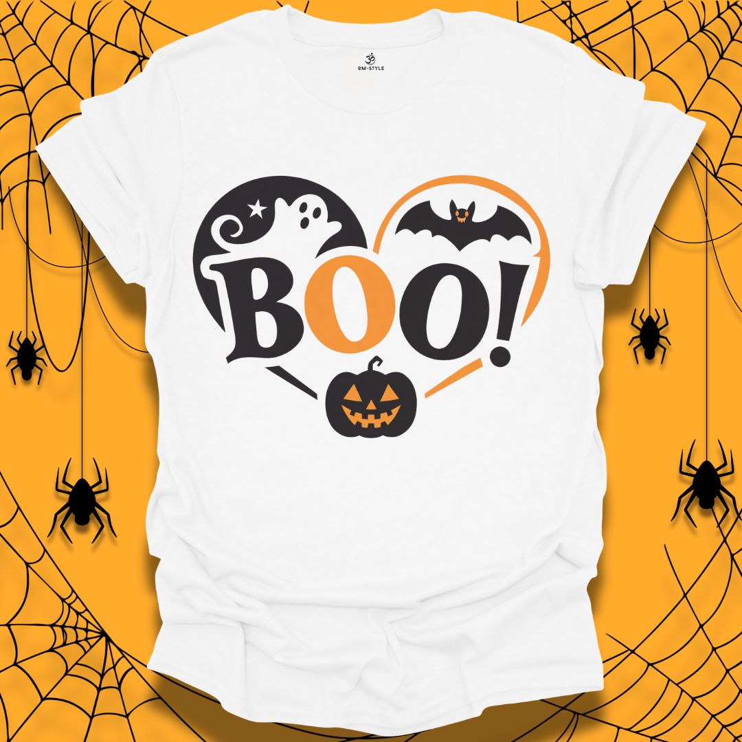 Boo! Fun and Spooky Halloween T-Shirt