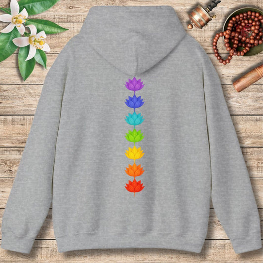 Chakra Flowers (Back Only) Hoodie