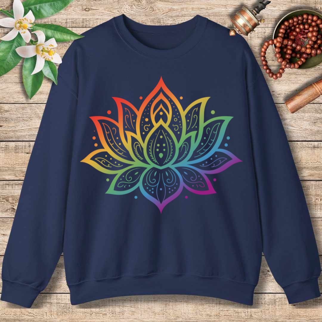 Chakra Lotus Sweatshirt – Energy Alignment & Mindful Harmony