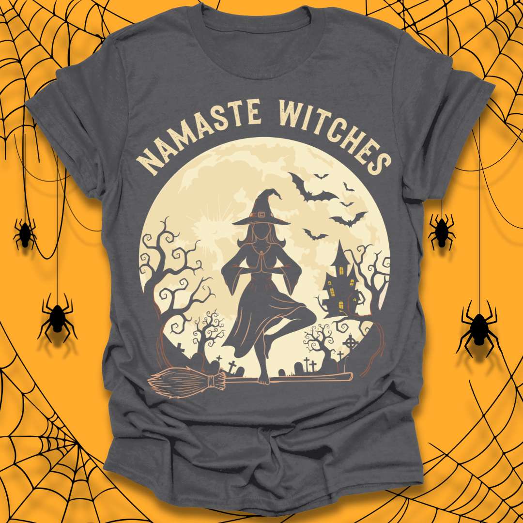 Witchy Yoga Halloween T-Shirt