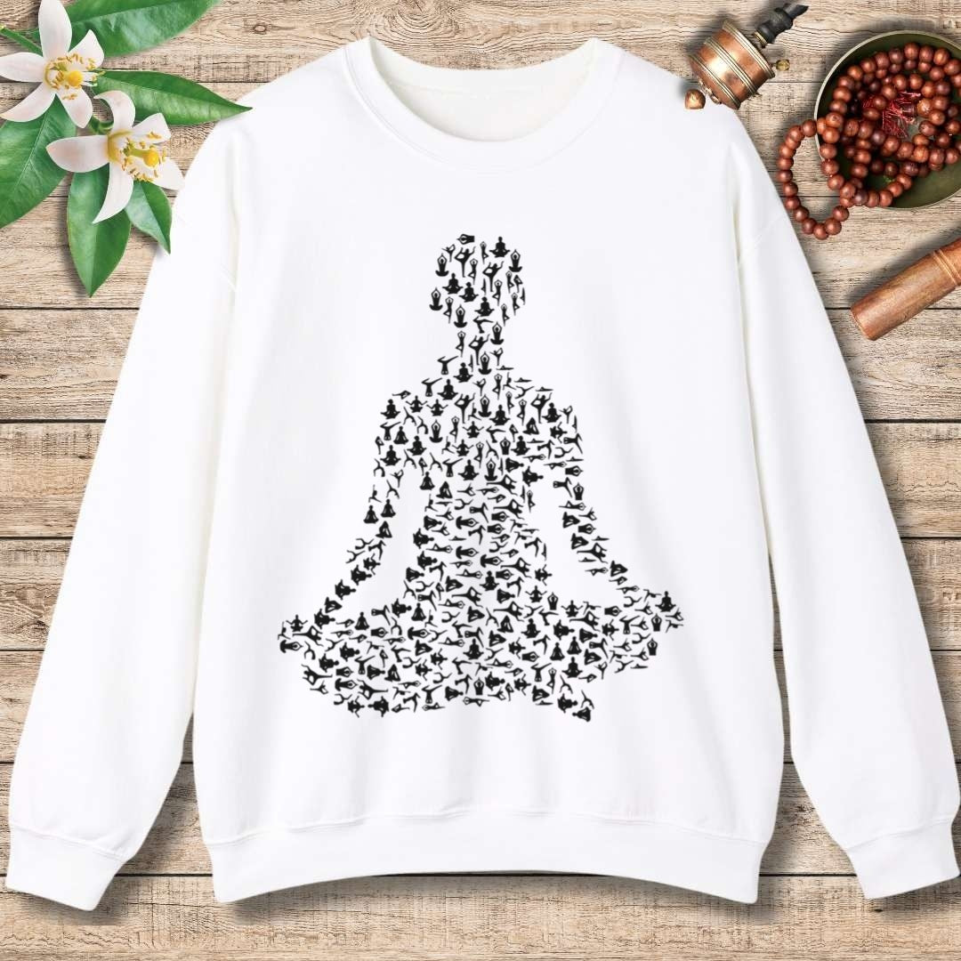 Yoga Pose Silhouette Sweatshirt