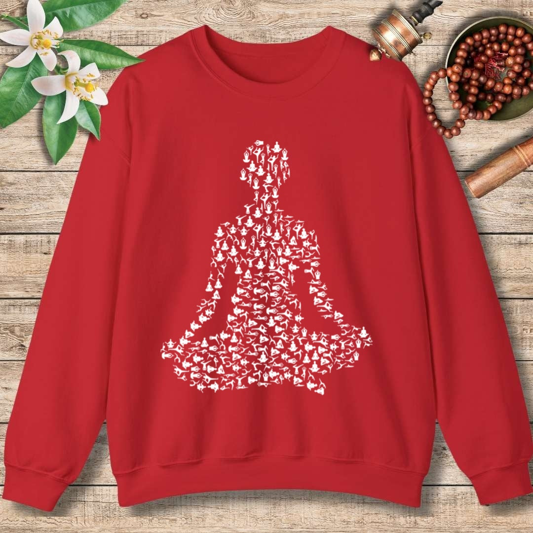 Yoga Pose Silhouette Sweatshirt
