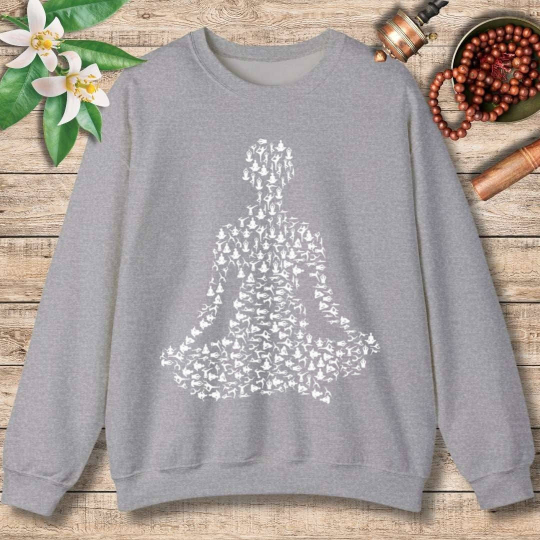 Yoga Pose Silhouette Sweatshirt
