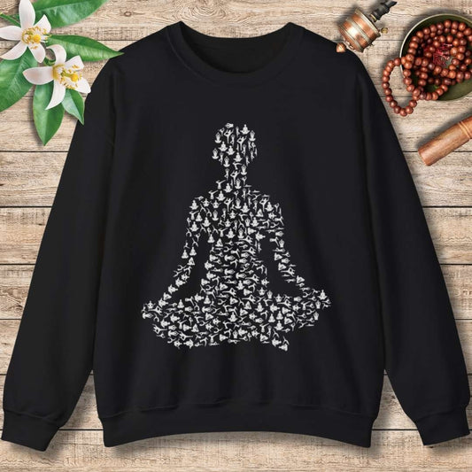 Yoga Pose Silhouette Sweatshirt