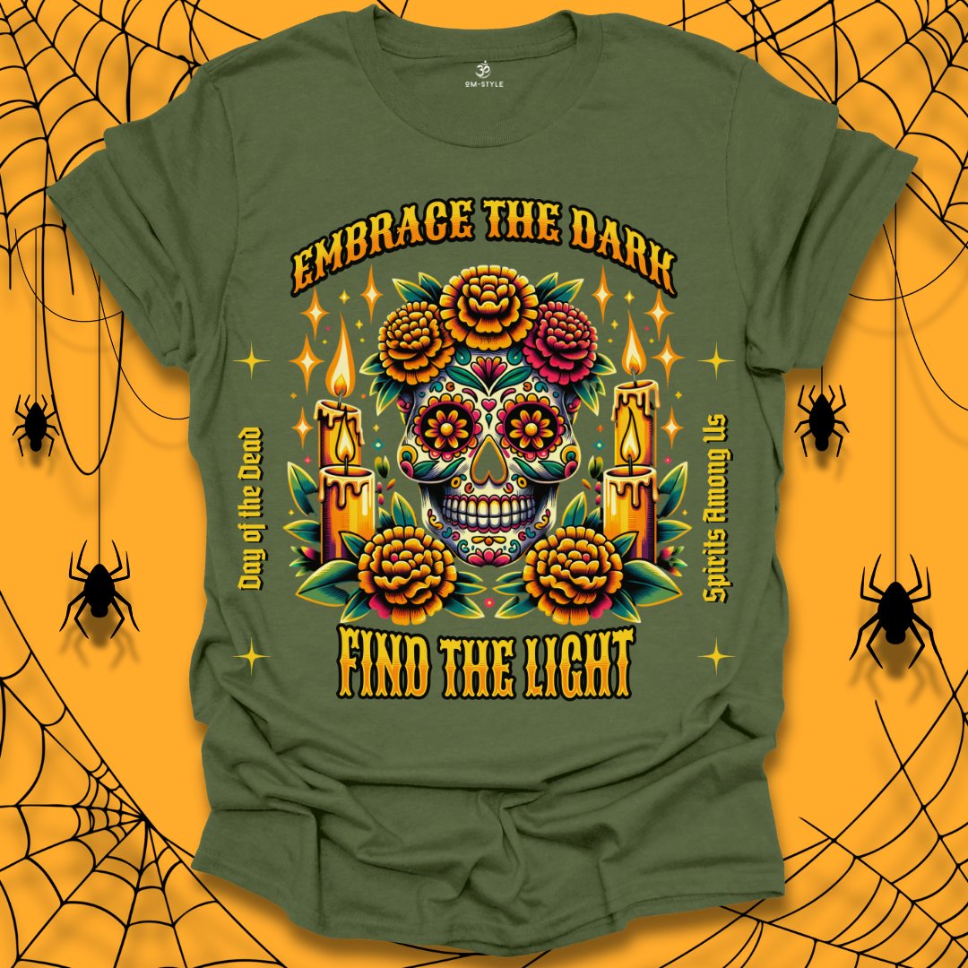 Floral Skull Halloween T-Shirt