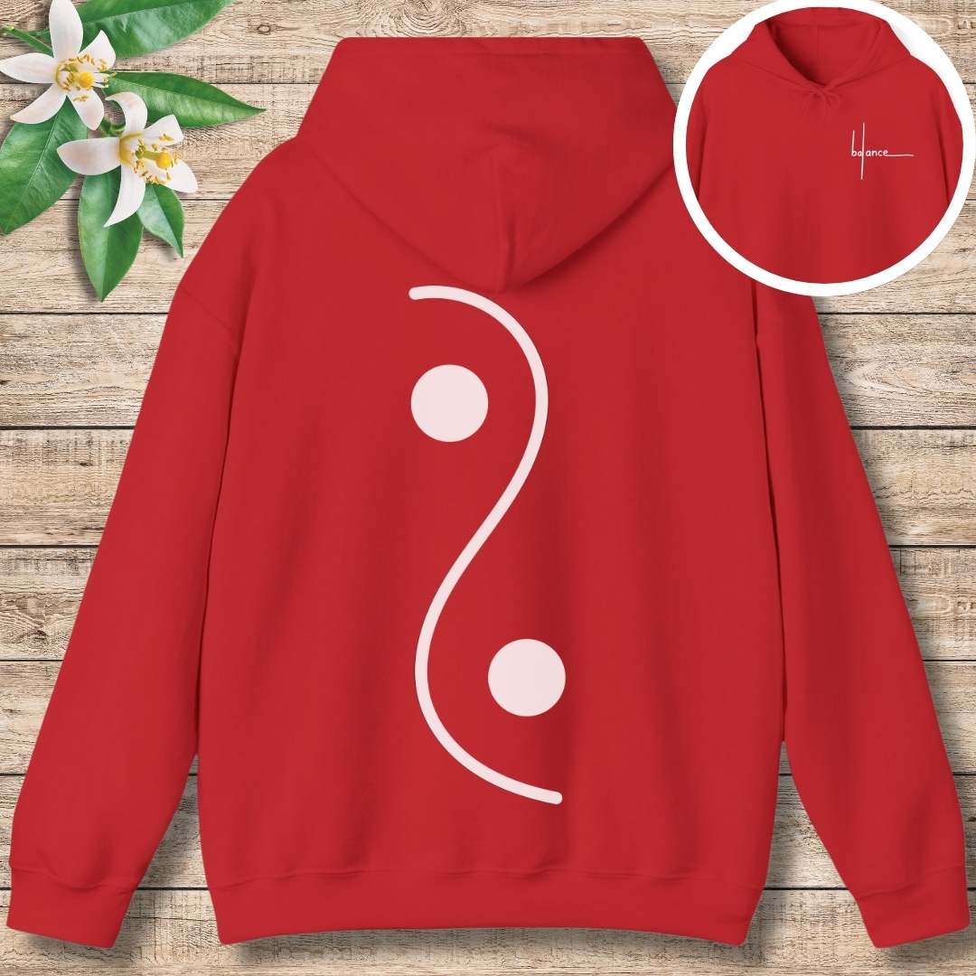 Yin Yang Balance Hoodie (Front and Back)