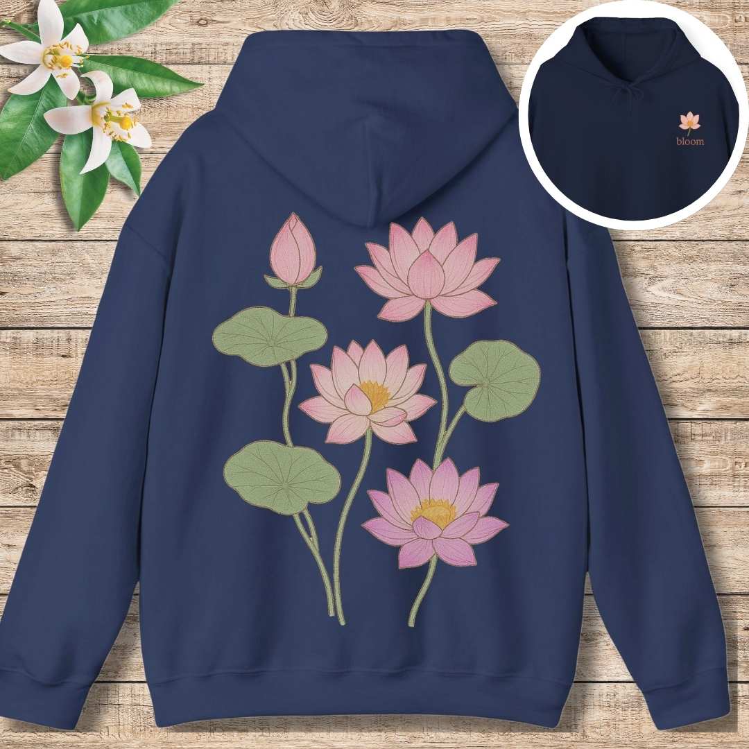 Lotus Bloom Hoodie (Front and Back)