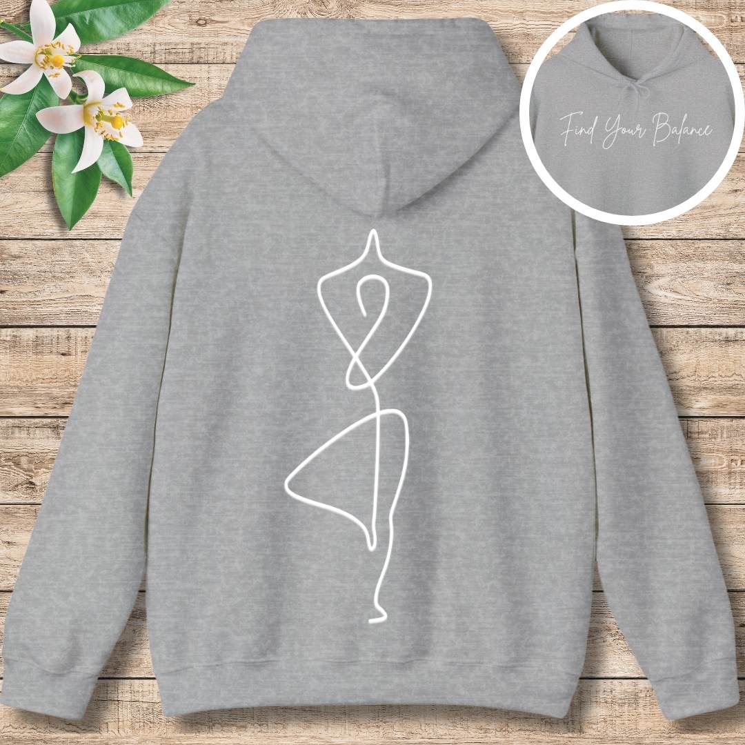 Find Your Balance Hoodie (Front and Back)
