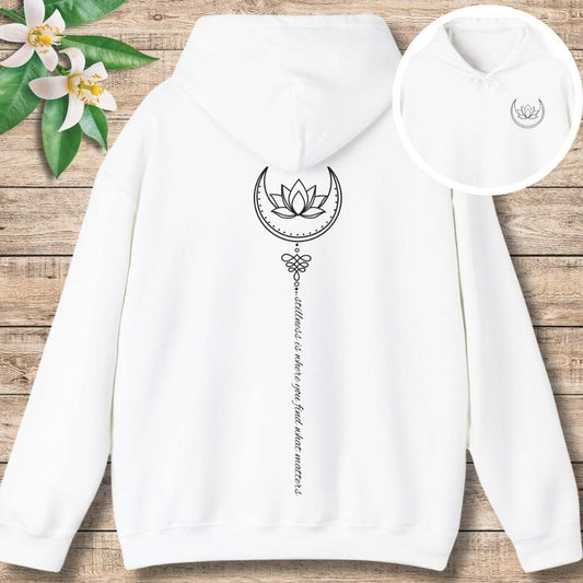 Stillness Flows Hoodie (Front and Back)