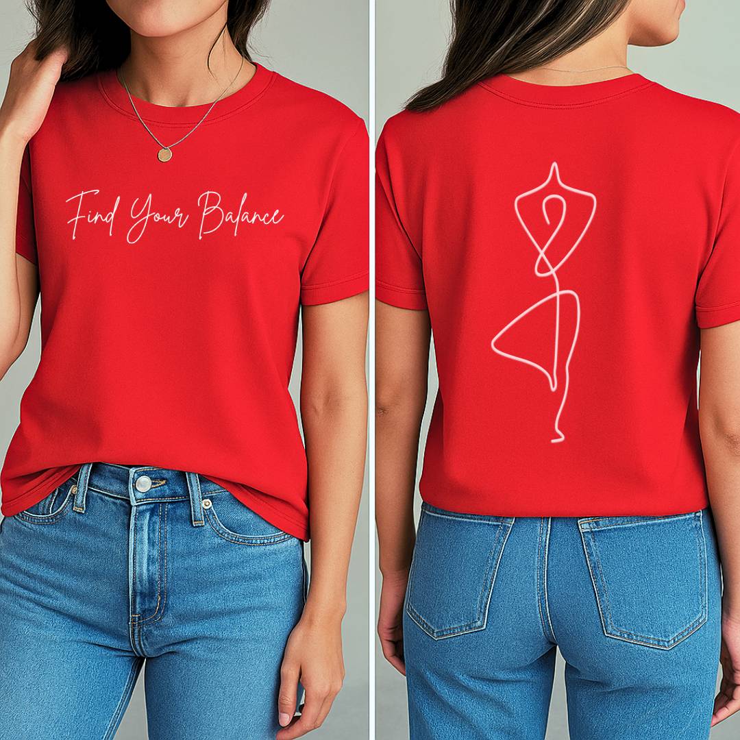 Find Your Balance T-Shirt (Front + Back)