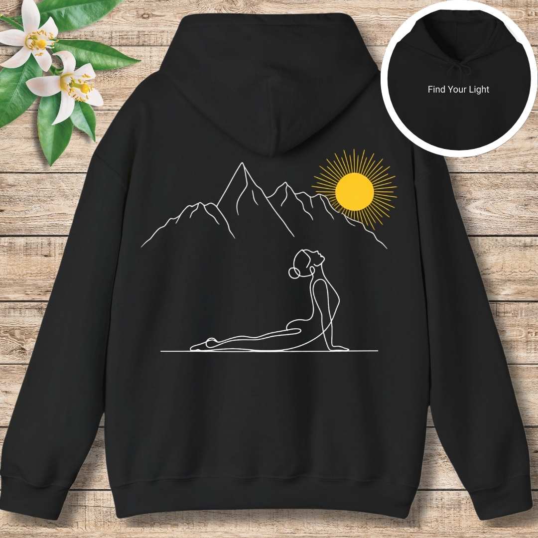Find Your Light Hoodie (Front and Back)