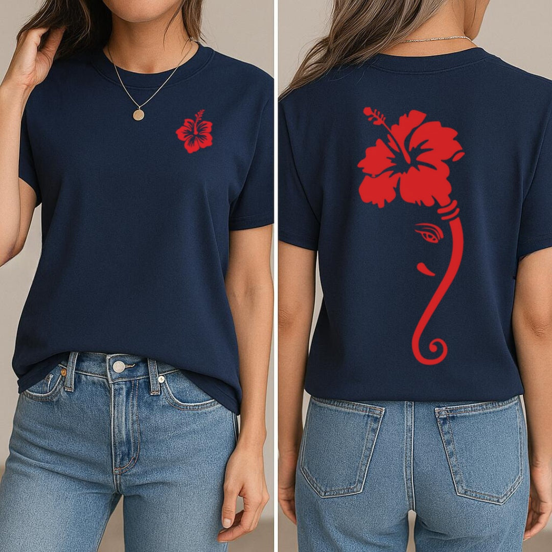 Ganesha in Bloom T-Shirt (Front + Back)