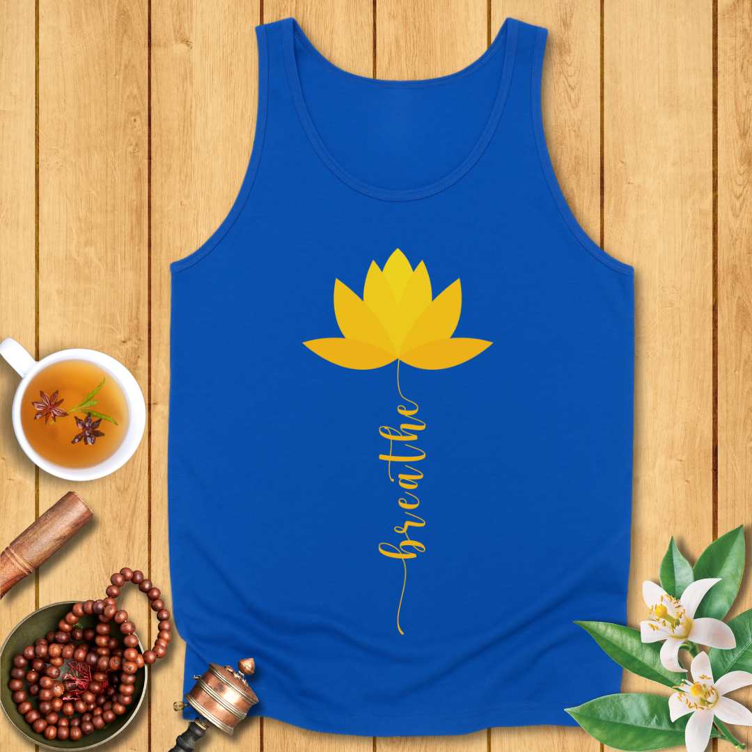 Golden Lotus Breathe Unisex Jersey Tank
