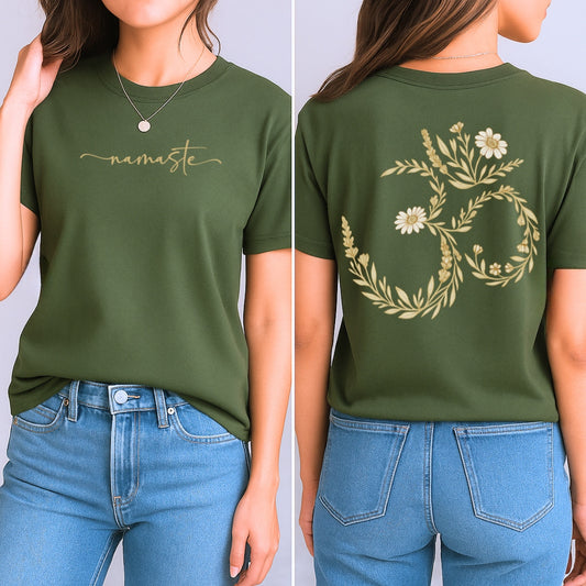 Golden Om T-Shirt (Front + Back)