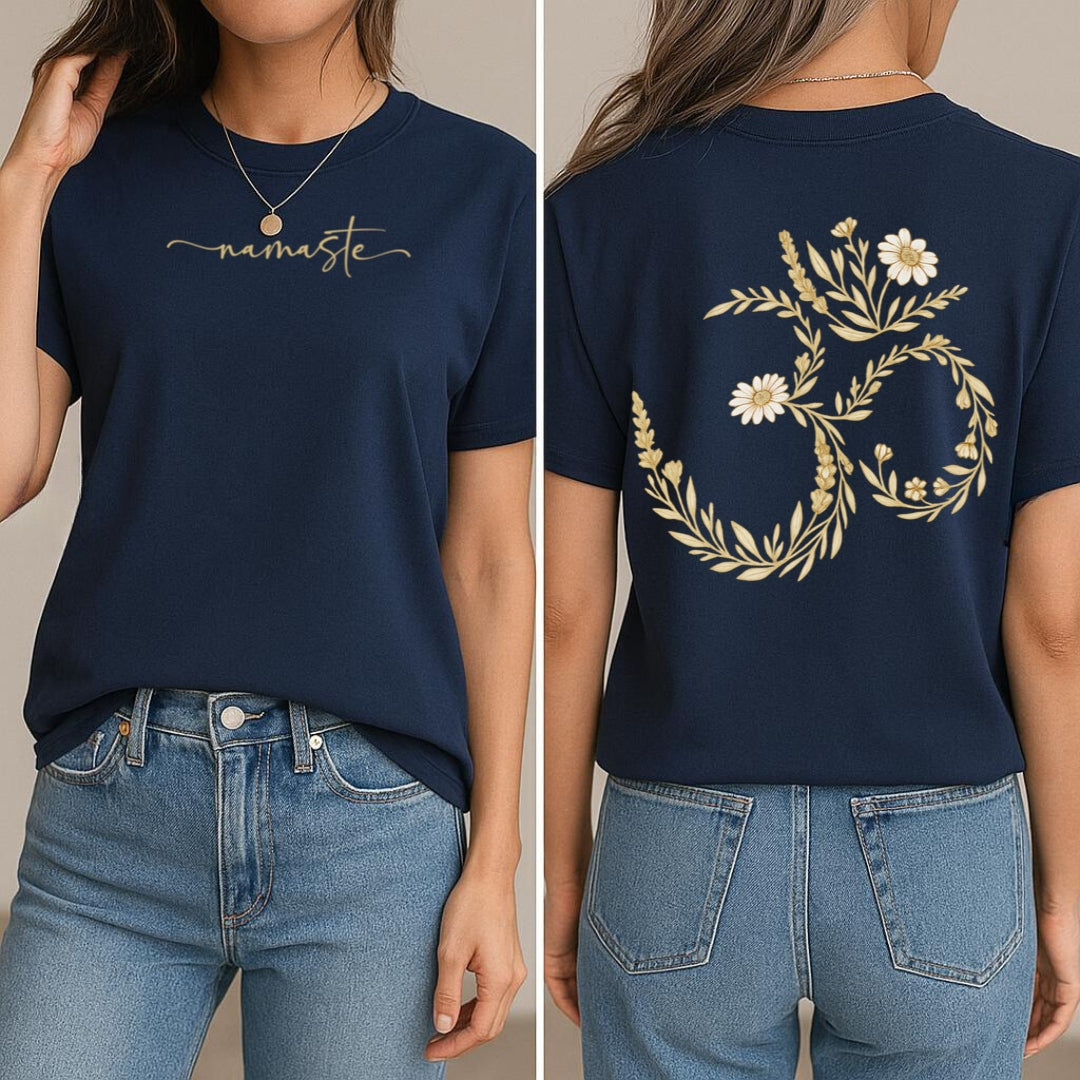 Golden Om T-Shirt (Front + Back)