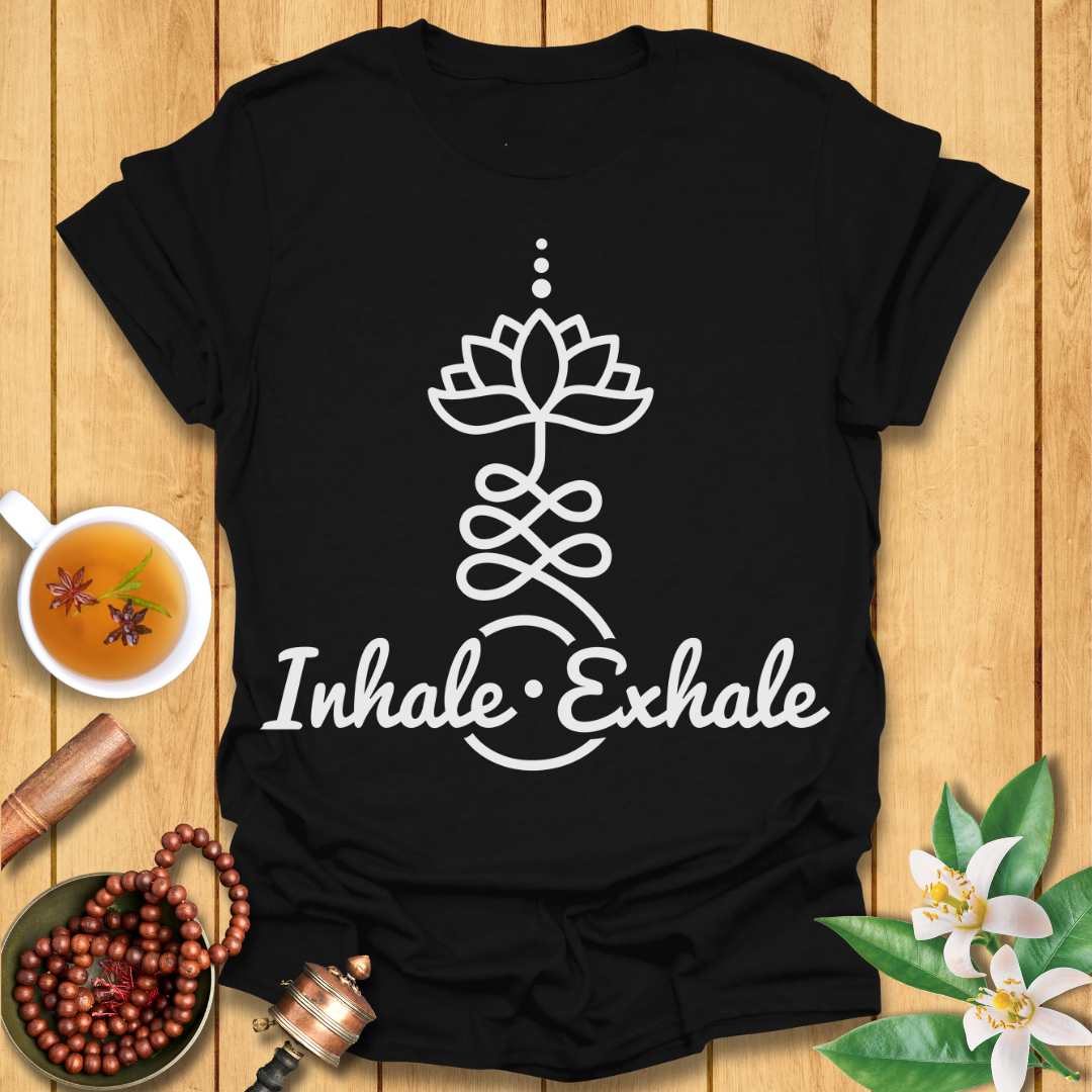 Inhale Exhale Lotus Unalome T-Shirt
