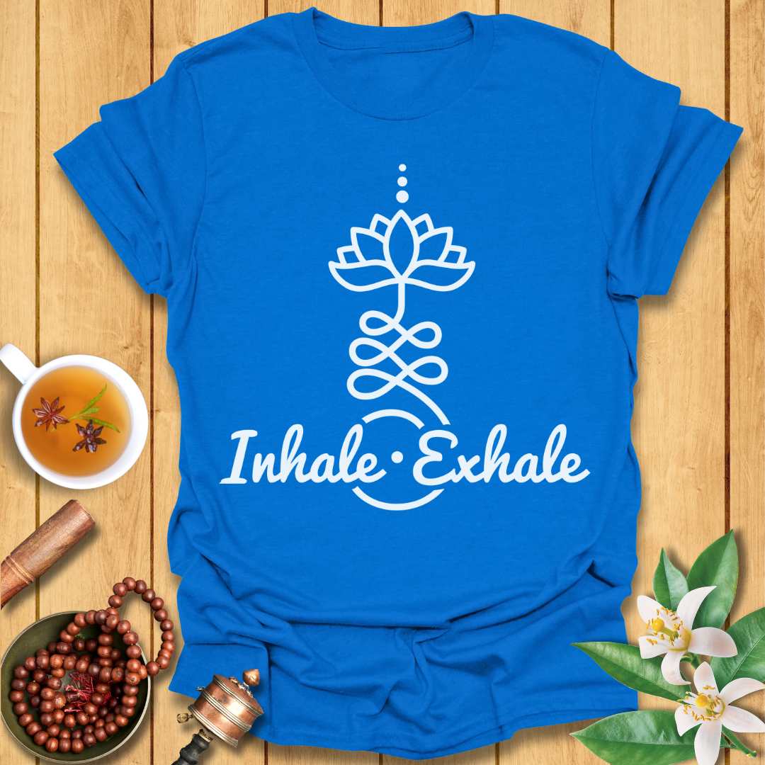 Inhale Exhale Lotus Unalome T-Shirt