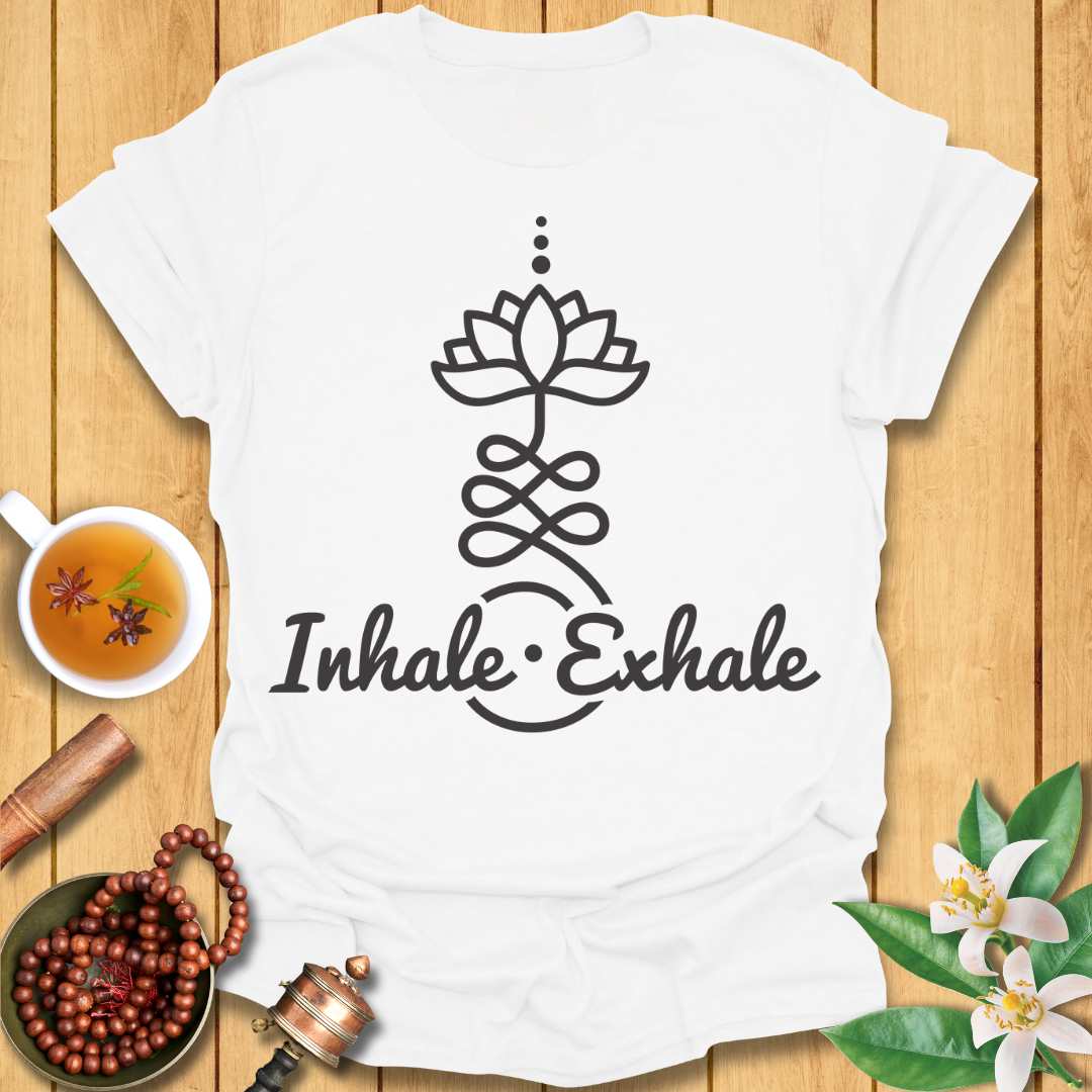 Inhale Exhale Lotus Unalome T-Shirt