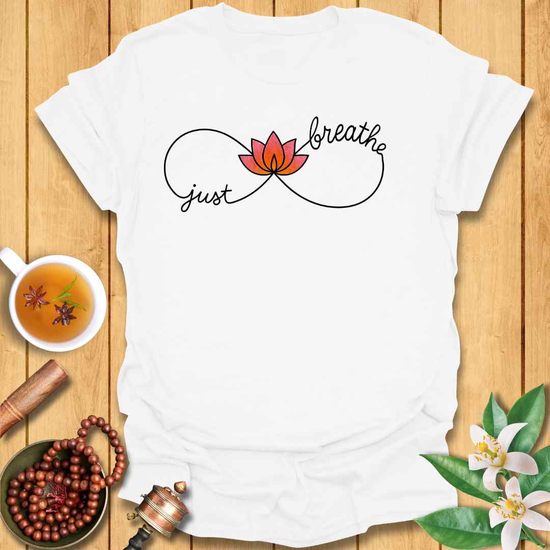 Just Breathe Infinity Sign T-Shirt