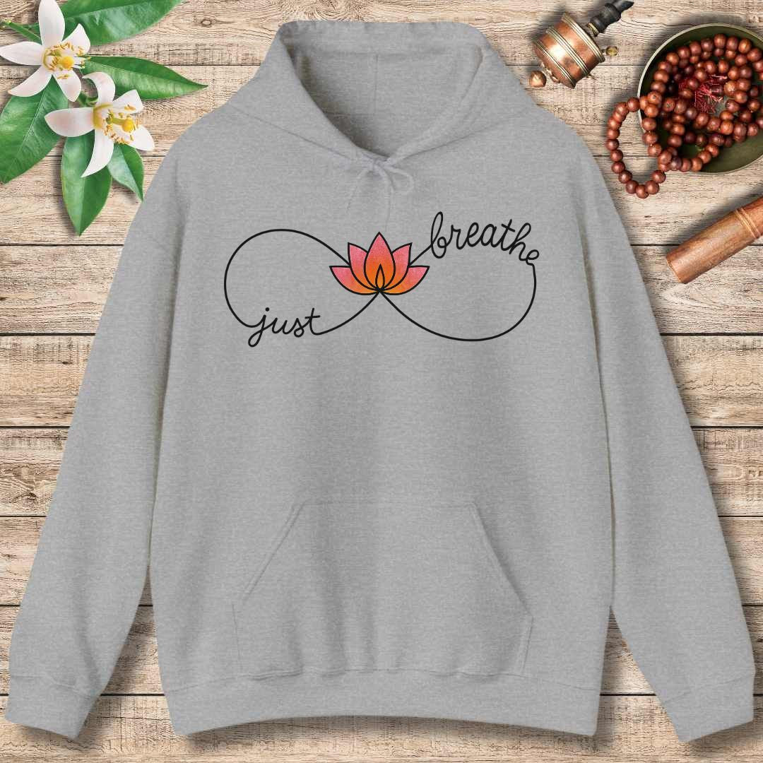 Just Breathe Infinity Sign (Front) Hoodie