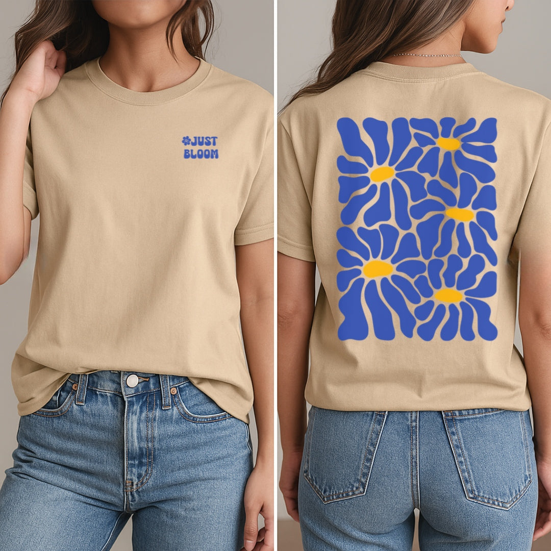 Just Bloom T-Shirt (Front + Back)