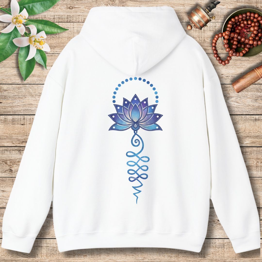 Lotus Unalome Hoodie – Celestial Path to Enlightenment & Spiritual Growth