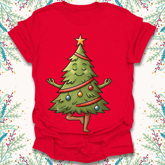 Meditating Christmas Tree T-Shirt