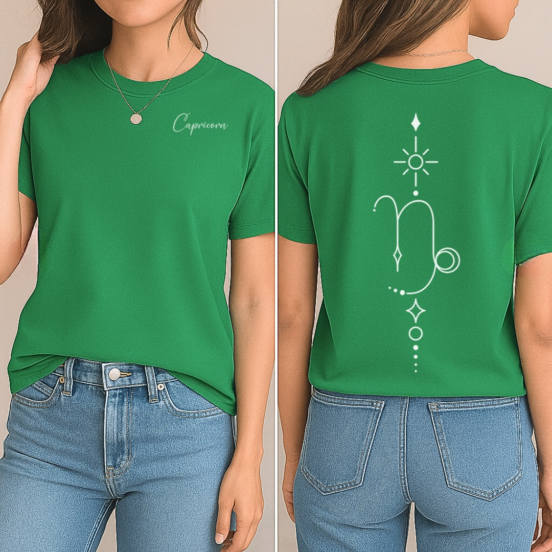 Minimalist Capricorn Zodiac T-Shirt