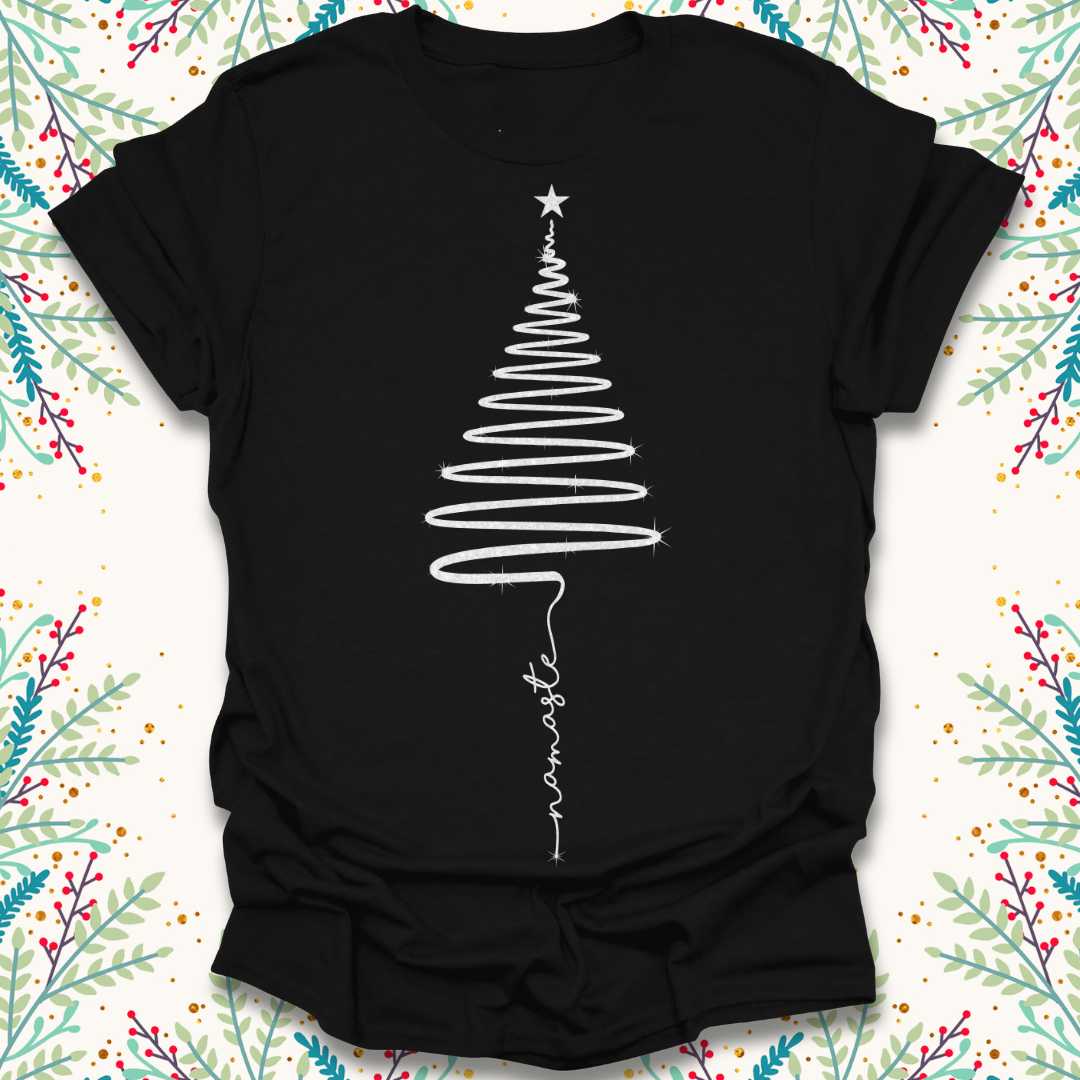 Namaste Christmas Tree T-Shirt