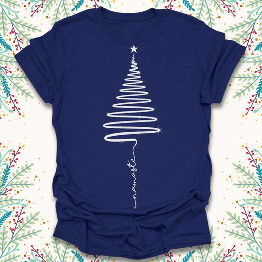 Namaste Christmas Tree T-Shirt