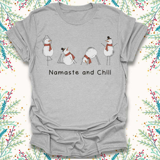 Namaste and Chill Christmas T-Shirt