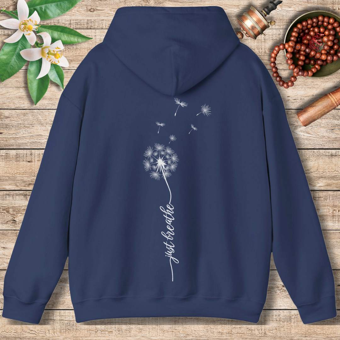 Just Breathe Dandelion (Back Only) Hoodie