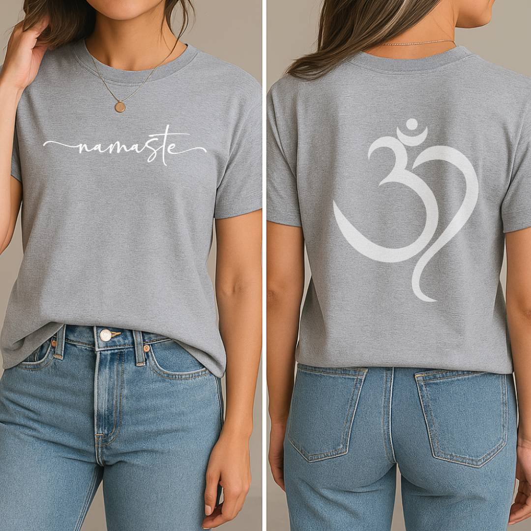 Om Namaste T-Shirt (Front + Back)