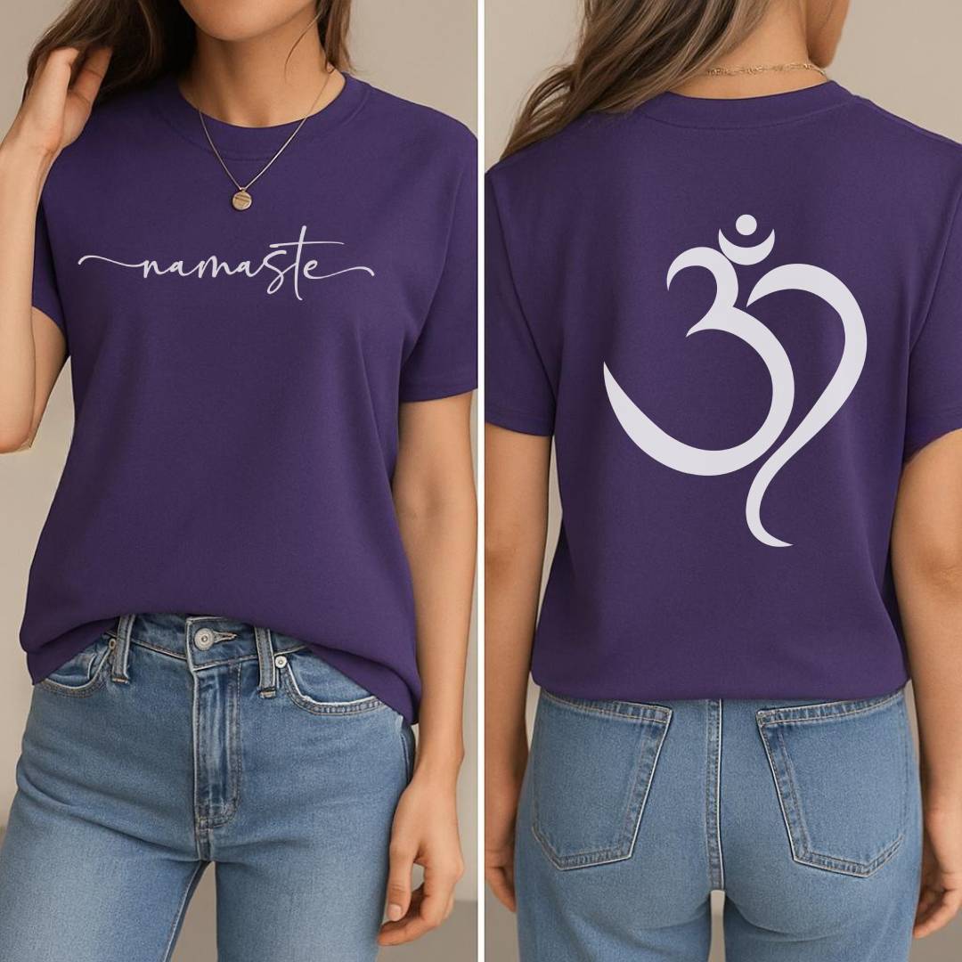 Om Namaste T-Shirt (Front + Back)
