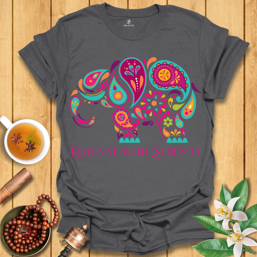 Radiant with Serenity Elephant T-Shirt