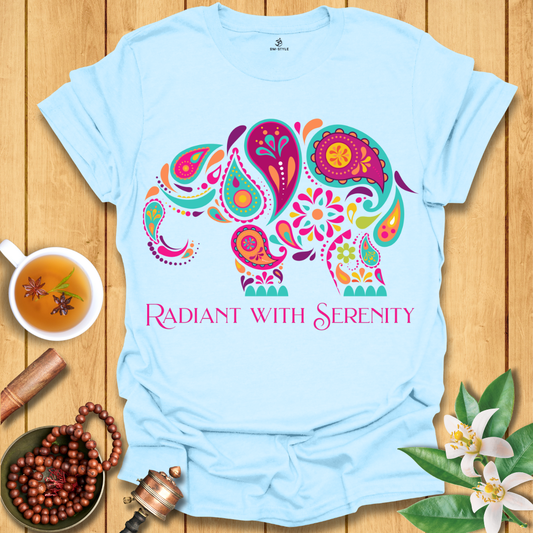 Radiant with Serenity Elephant T-Shirt