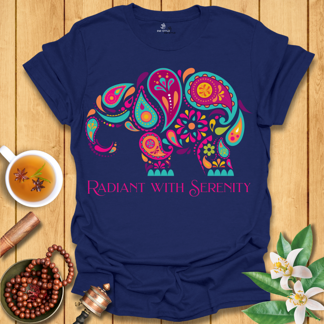 Radiant with Serenity Elephant T-Shirt