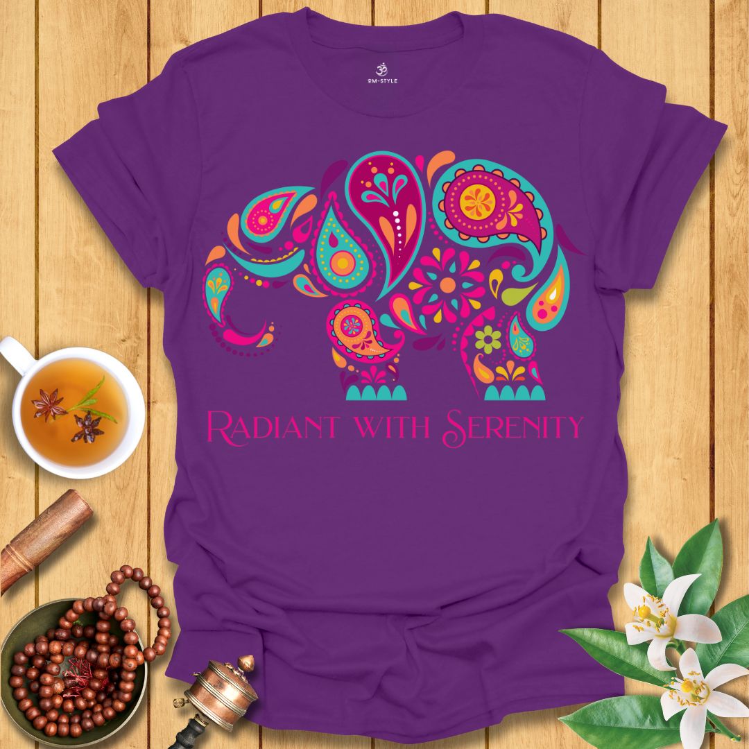 Radiant with Serenity Elephant T-Shirt
