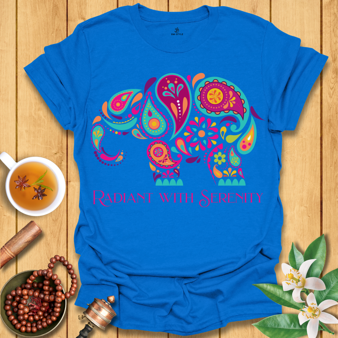 Radiant with Serenity Elephant T-Shirt
