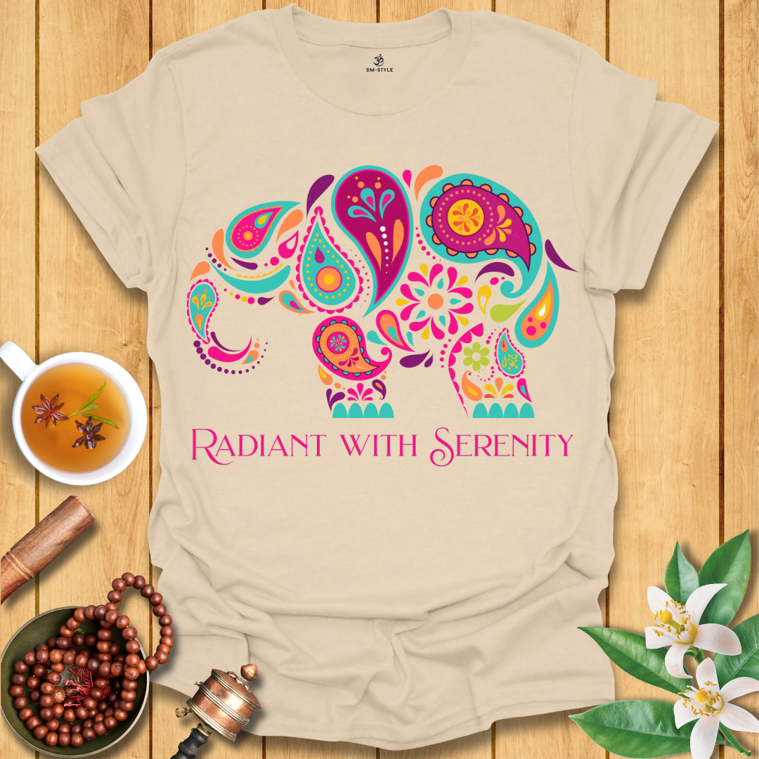 Radiant with Serenity Elephant T-Shirt