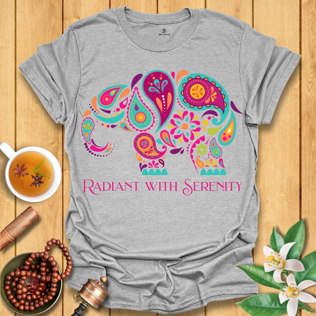 Radiant with Serenity Elephant T-Shirt