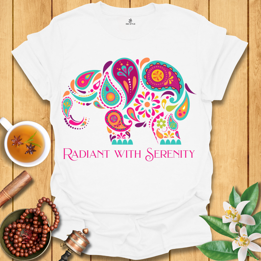 Radiant with Serenity Elephant T-Shirt