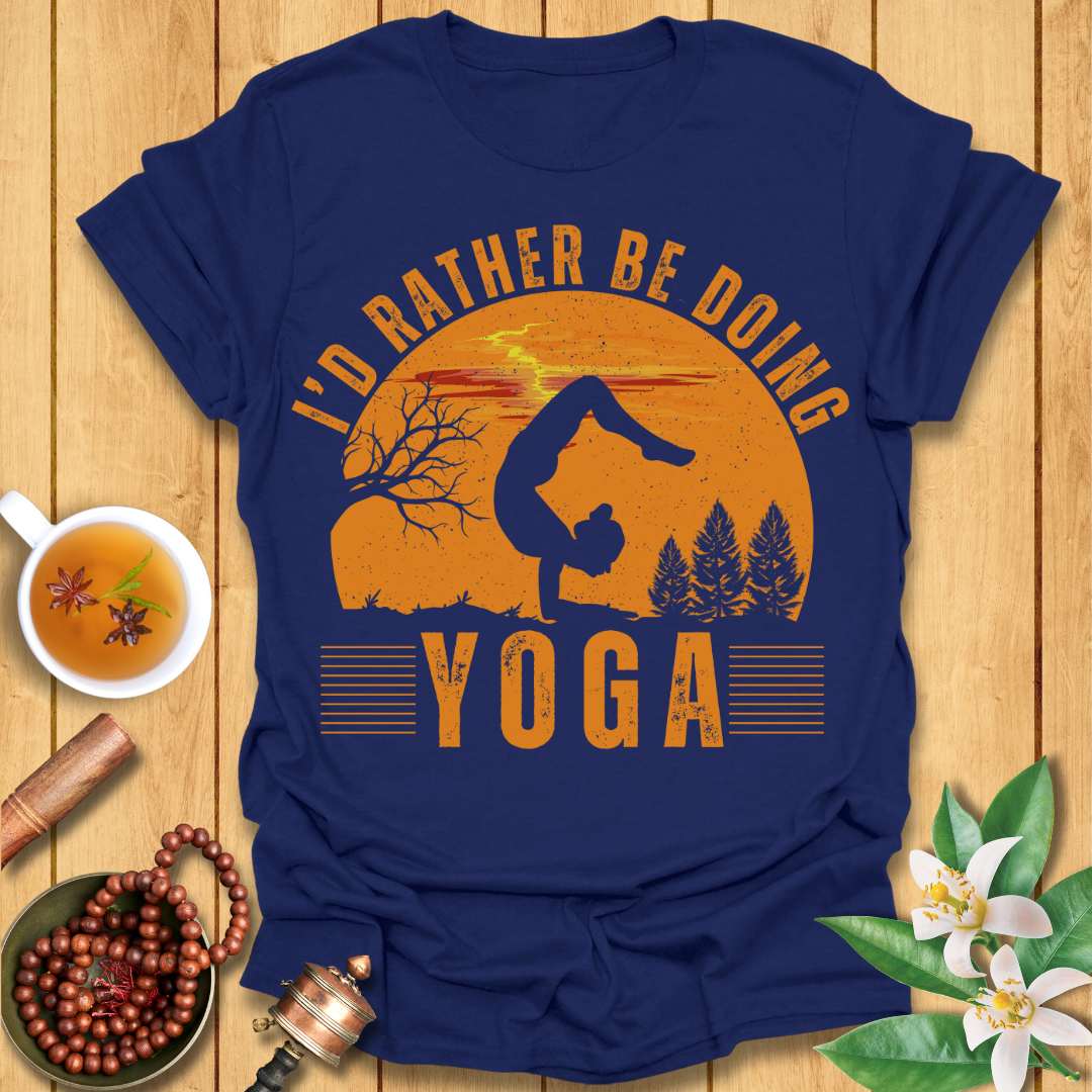 Rather Be Doing Yoga Vintage T-Shirt